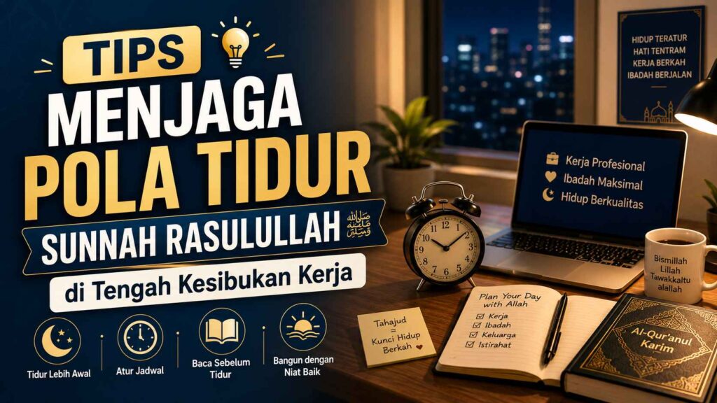 Tips Menjaga Pola Tidur Sunnah Rasulullah di Tengah Kesibukan Kerja