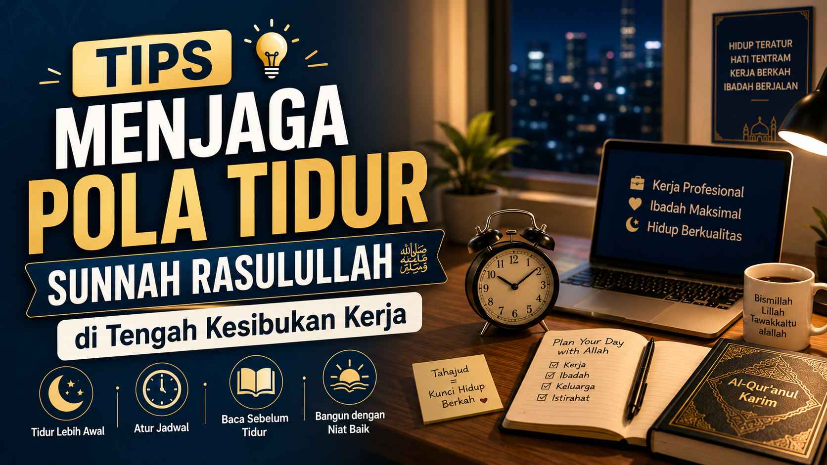 Tips Menjaga Pola Tidur Sunnah Rasulullah di Tengah Kesibukan Kerja